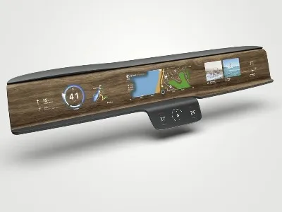 Dashboard moderno per interni in autobus